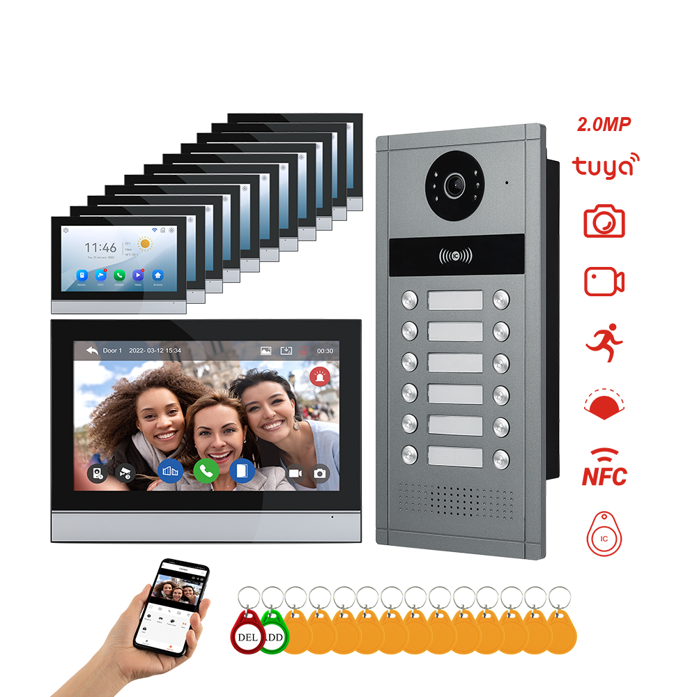 Home Security Video Recording Systems - Tuya Smart Home Apartment Building Call