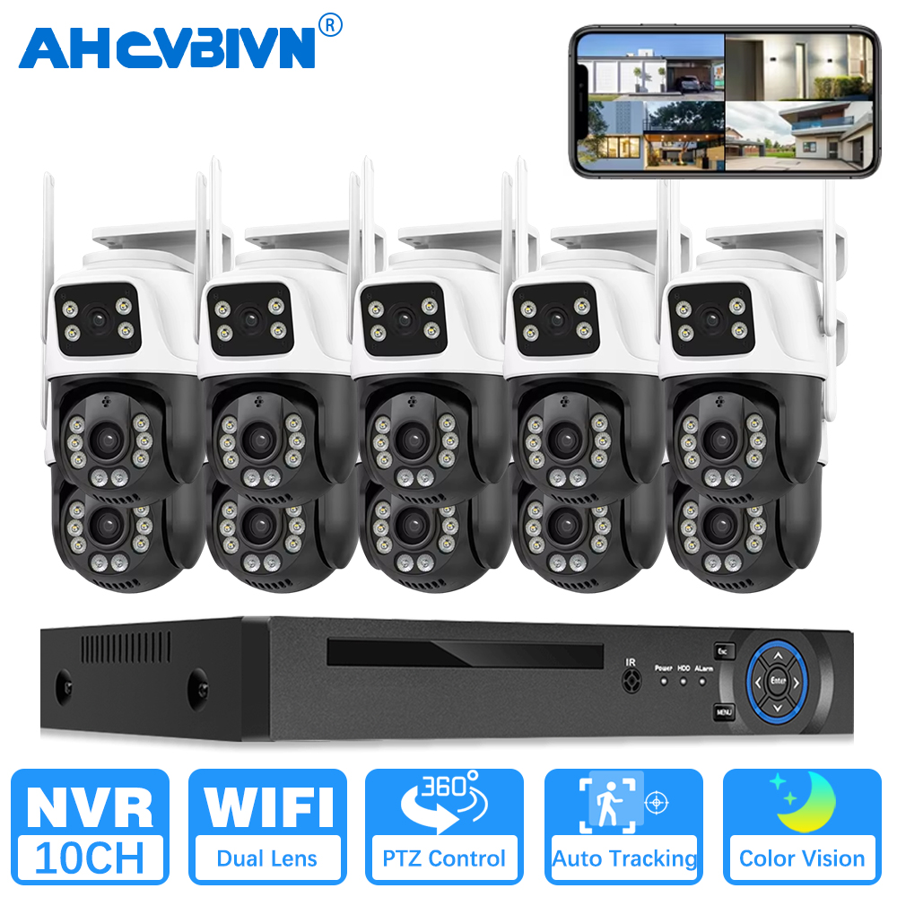 Home Security Video Recording Systems - 10CH 8MP 4K NVR Security WiFi
