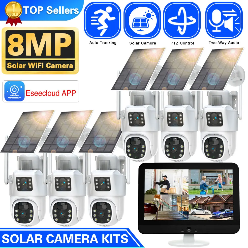 Home Security Kit - 10CH Wireless NVR 4k 8mp Dual