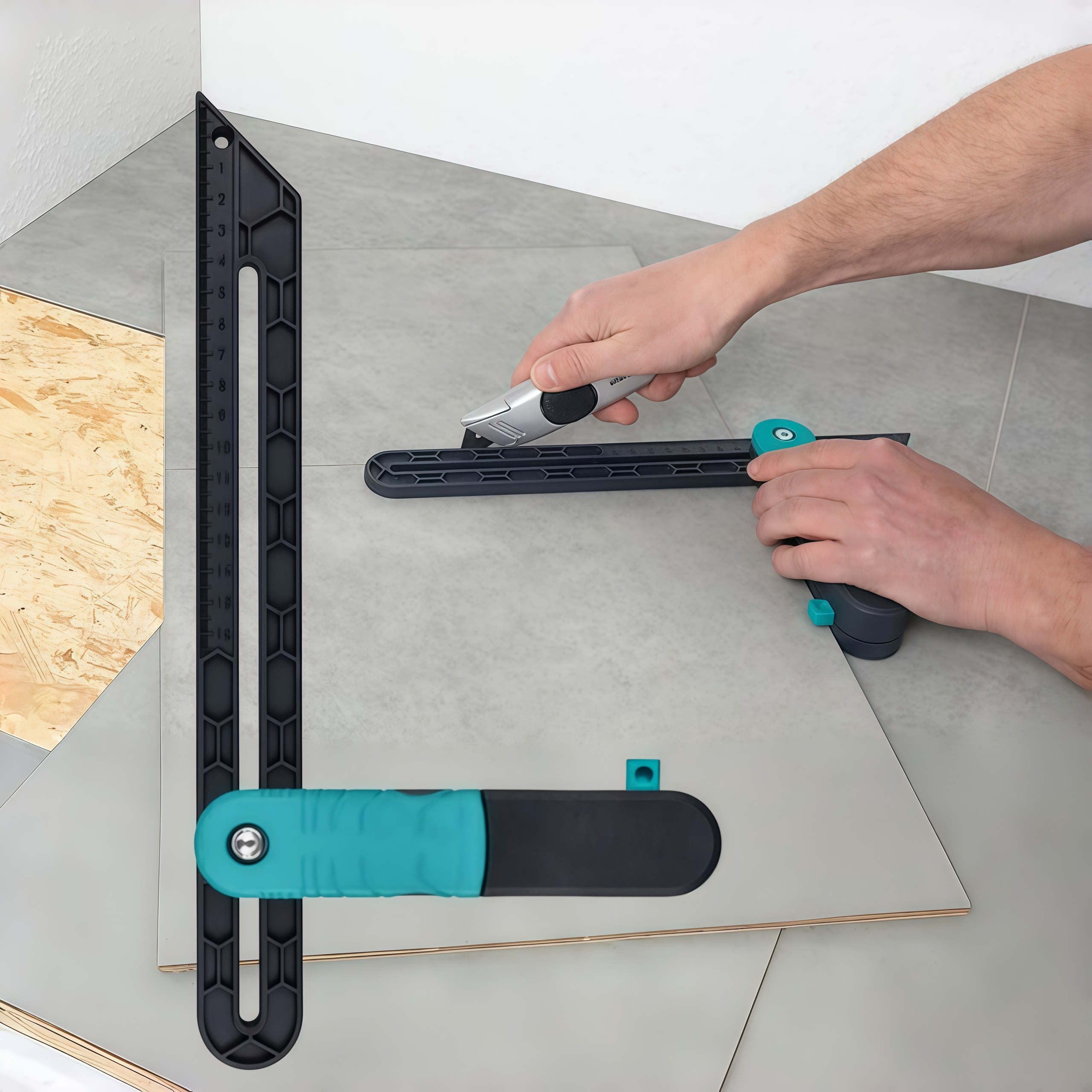 Home Security Measures - Lockable Woodworking Protractor Angle Tool Plastic