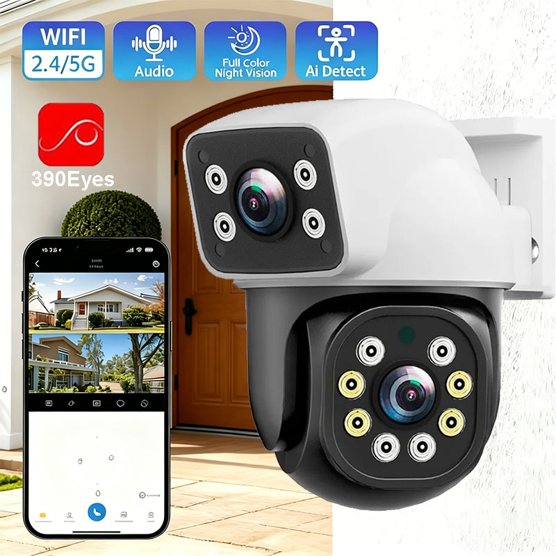 Home Security Front Door - 8MP Dual Lens WiFi IP Camera