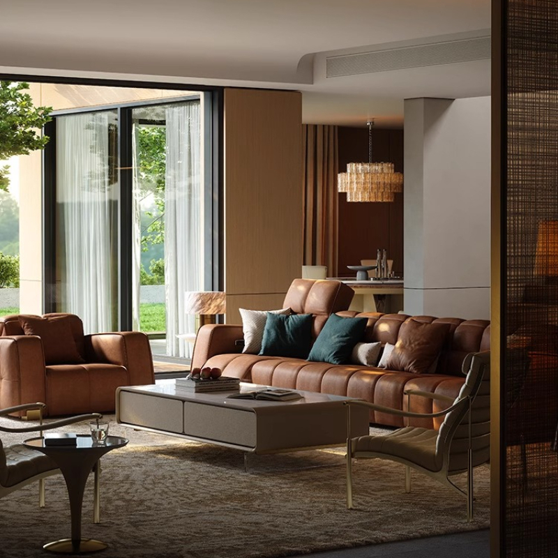 Home Security Companies - creative aesthetic Sofa Leather Office irregular