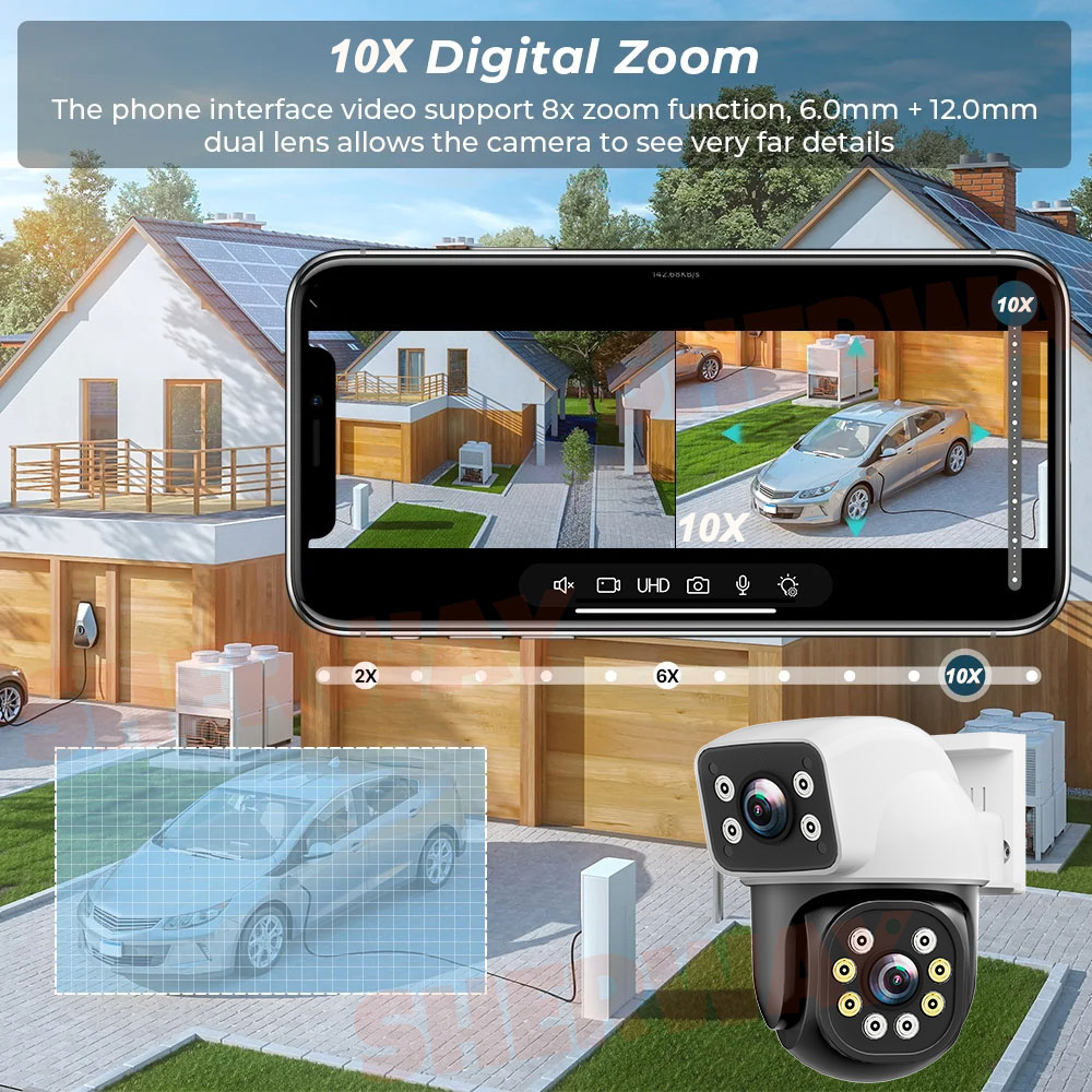 4K Dual Lens Wifi PTZ Camera 8 - огляд і ціна Home Security Front Door