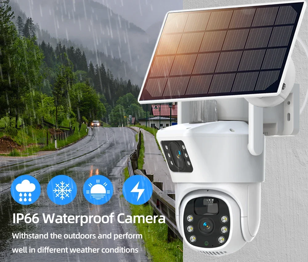 4K 8MP Dual Lens Wifi Solar CC - огляд і ціна Home Security Kit