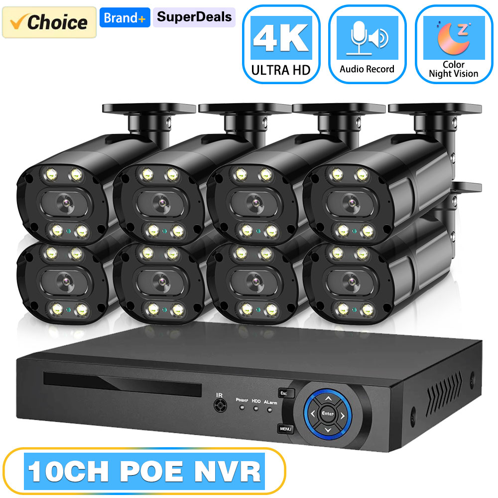 8MP 4K Motion Detection Securi - огляд і ціна Home Security Video Recording Systems