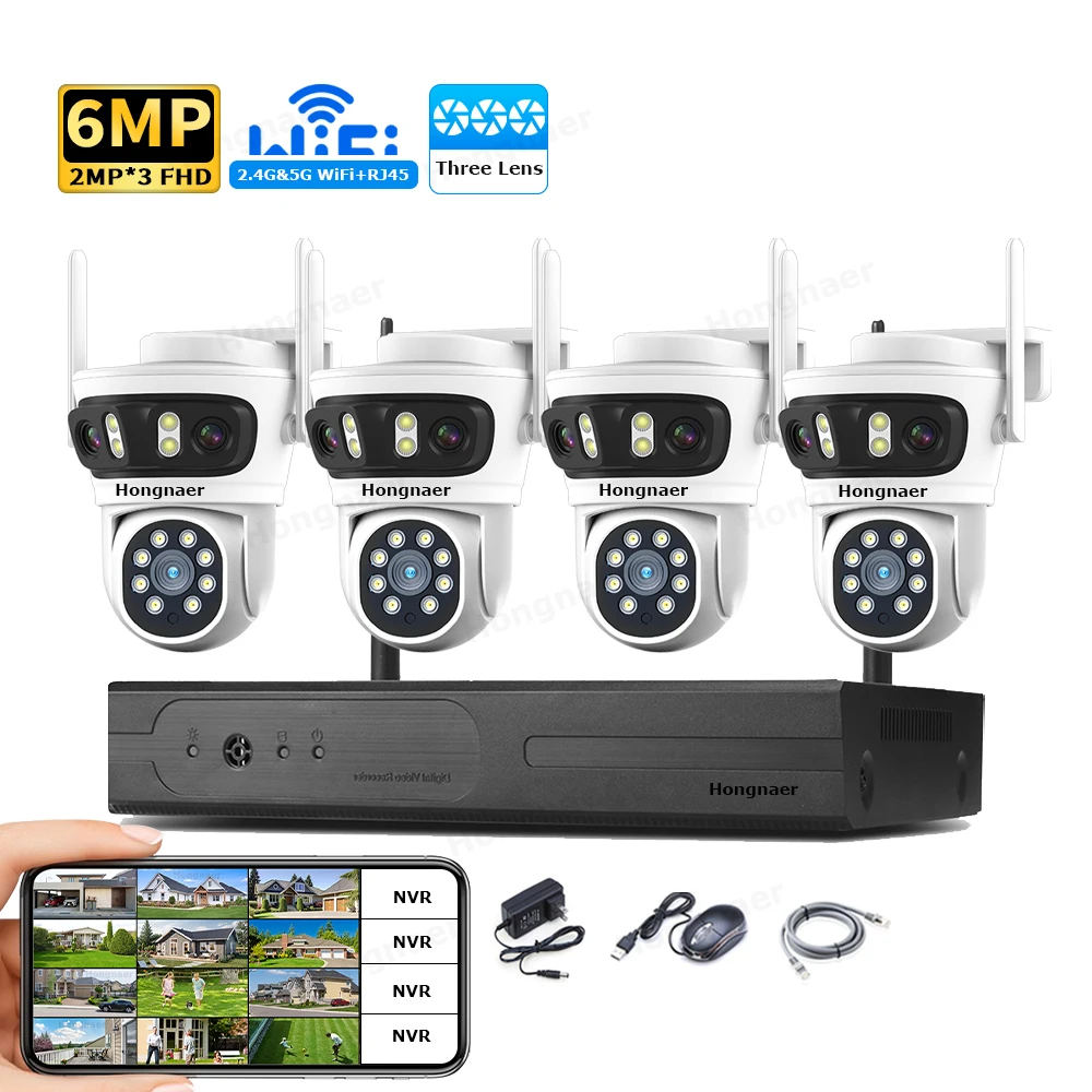 2026 Hongnaer 6MP 4CH 3 Lens 2 - огляд і ціна Home Security Kit