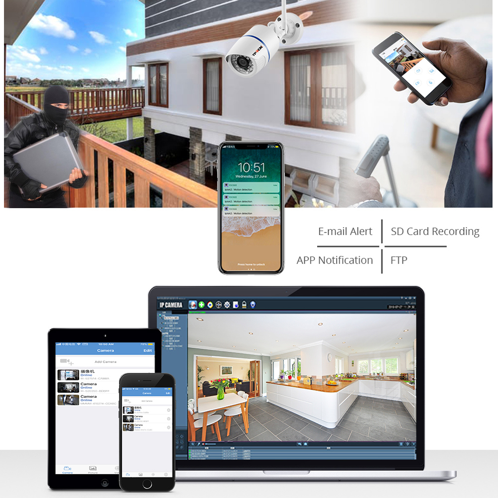 IP Camera WiFi 4MP Outdoor Hom - огляд і ціна Home Security Front Door