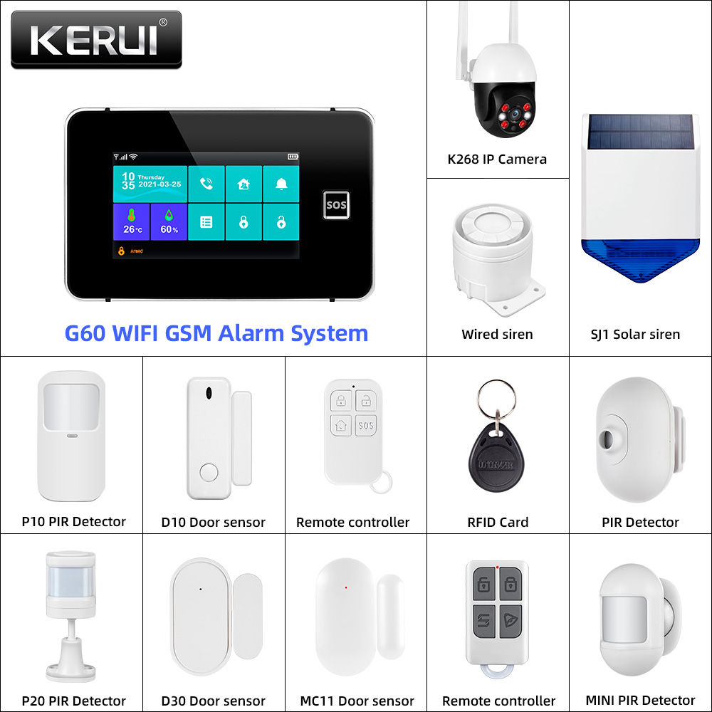 KERUI Tuya Alarm Panel DIY You - огляд і ціна Keypad Alarm Panel