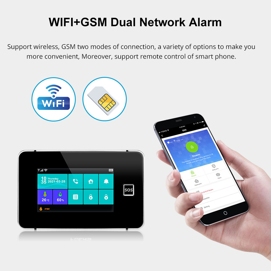 KERUI Tuya Alarm Panel DIY You - огляд і ціна Keypad Alarm Panel