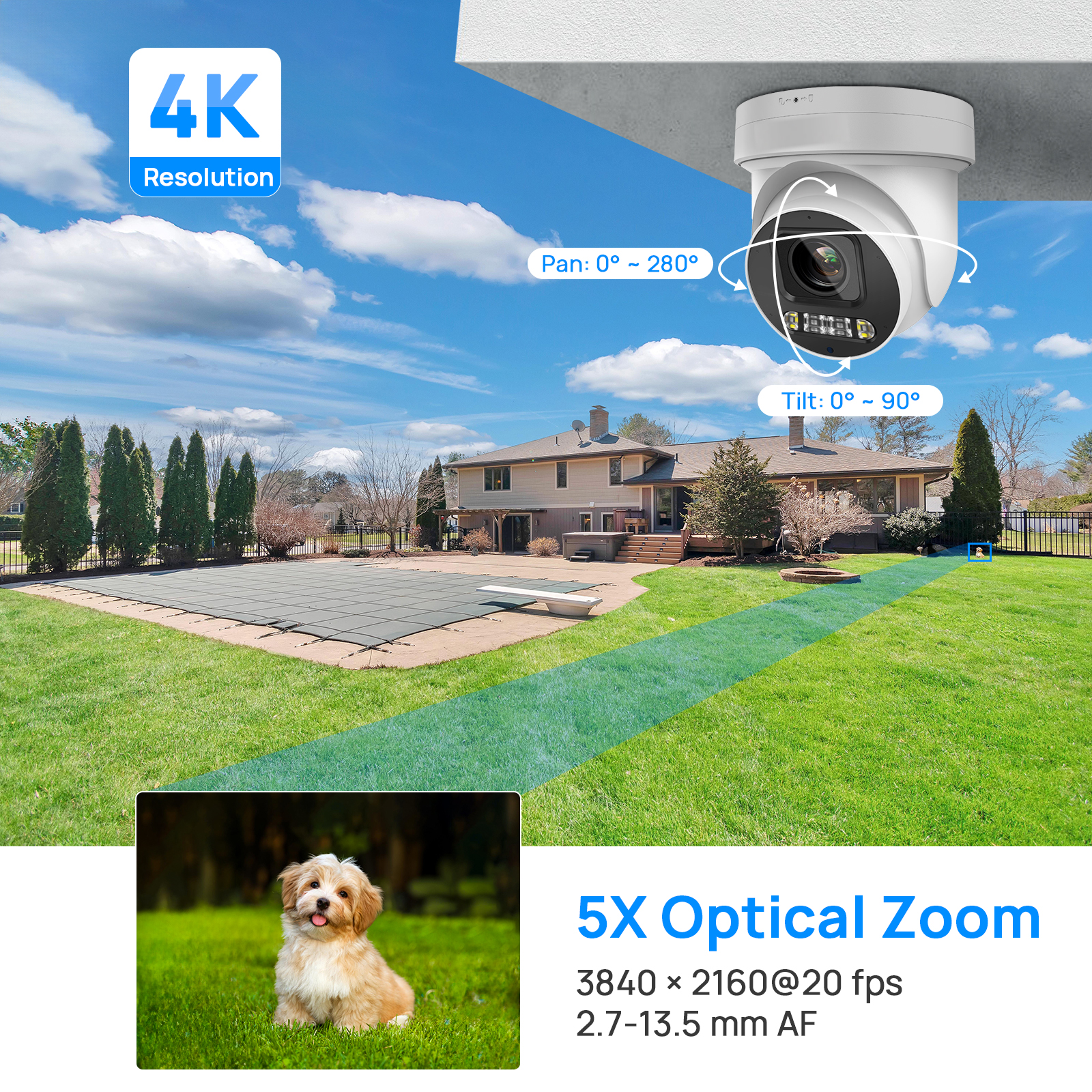 Vikylin PTZ 5X Optical Zoom 8M - огляд і ціна Home Security Online