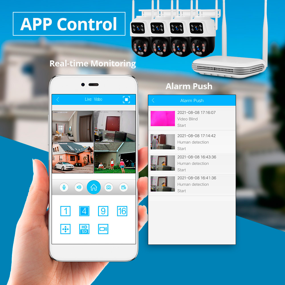 KERUI Waterproof 6MP HD Wirele - огляд і ціна Home Security Kit
