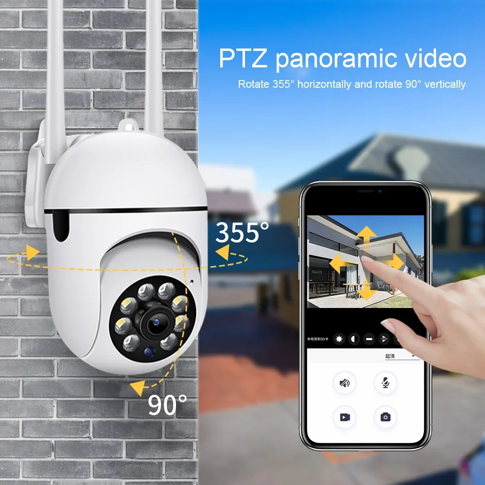 4K PTZ WiFi IP Camera Outdoor  - огляд і ціна Home Security Front Door