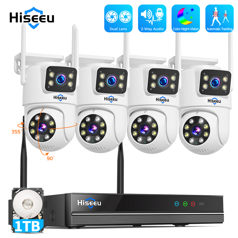 Hiseeu 6MP WiFi Dual Lens Came - огляд і ціна Home Security Kit