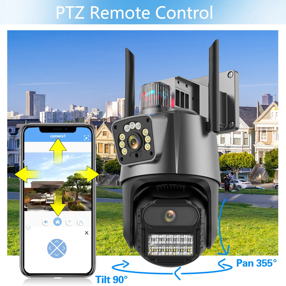 8MP 4K PTZ Security Wifi Camer - огляд і ціна Home Security Video Recording Systems