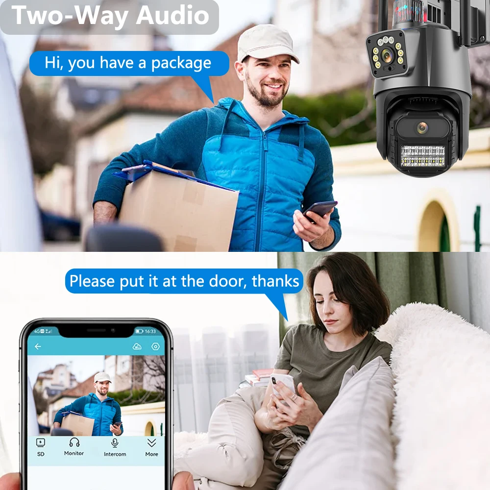 8MP 4K PTZ Security Wifi Camer - огляд і ціна Home Security Video Recording Systems