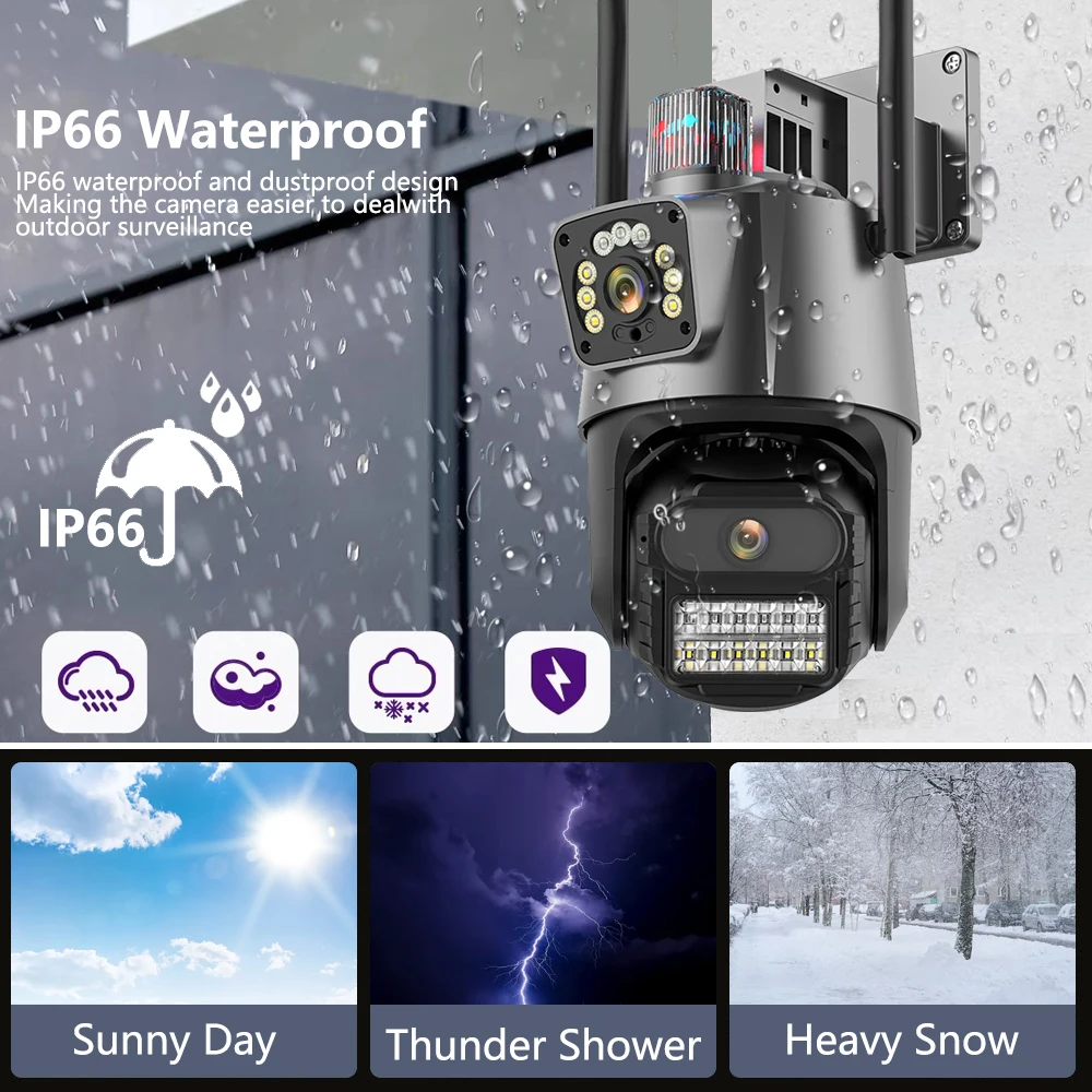 8MP 4K PTZ Security Wifi Camer - огляд і ціна Home Security Video Recording Systems