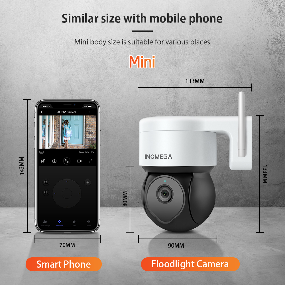 INQMEGA 5MP Tuya Outdoor PTZ C - огляд і ціна Home Security Front Door