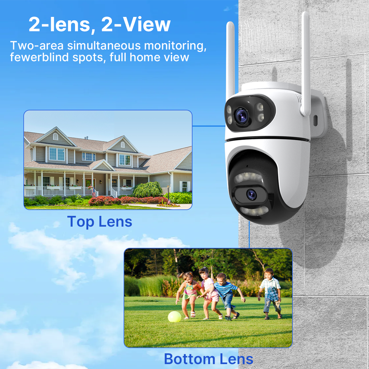 8MP 4K HD Wifi PTZ Camera iCse - огляд і ціна Home Security Front Door