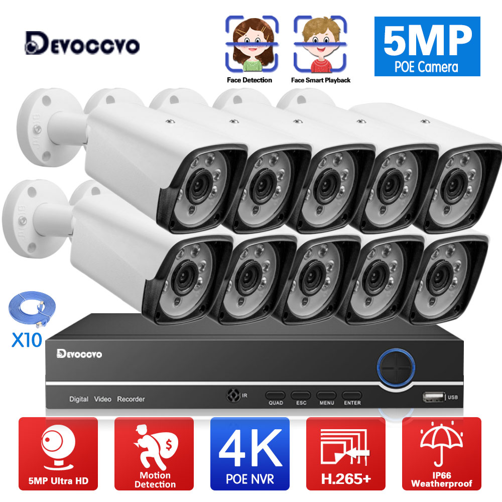 10CH 4K POE NVR Kit CCTV Secur - огляд і ціна Home Security Video Recording Systems