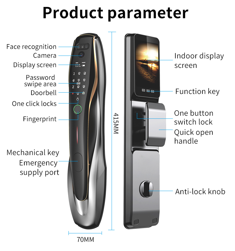 TYSH Tuya Security Fingerprint - огляд і ціна Home Security Front Door